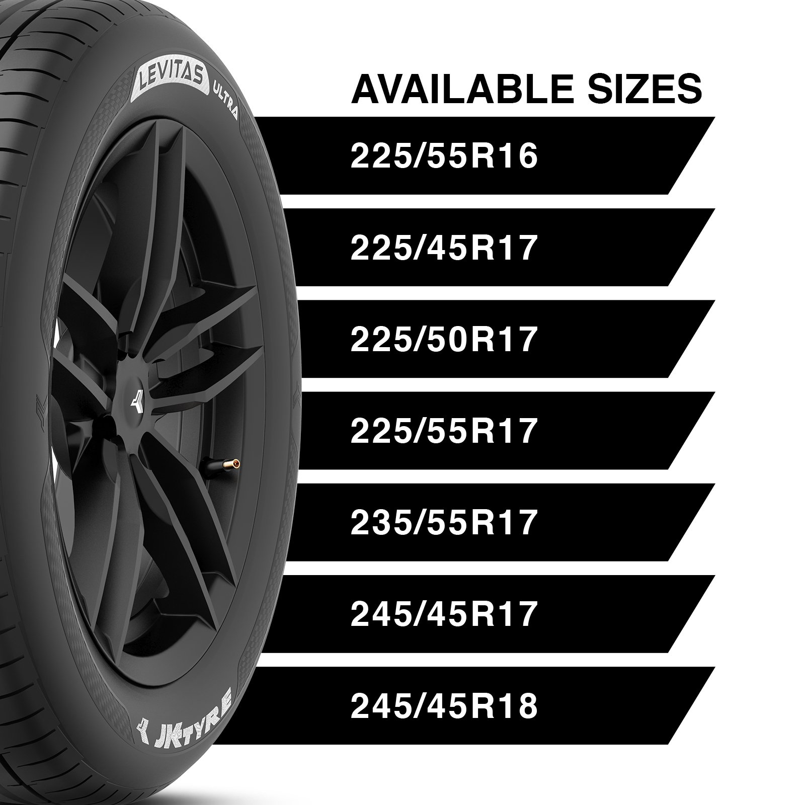 JK Levitas Ultra 225 50 R 17 Tubeless 98 Y Car Tyre Tyre Price