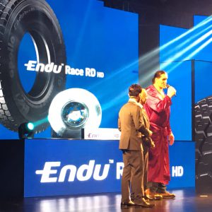 the great khali at apollo tyres product launch