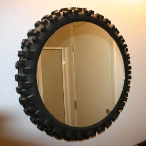 tyre mirror frame