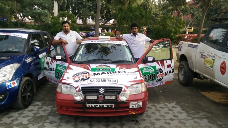 Jathin & Arjun at Maruti Suzuki Desert Storm 2017 Jathin & Arjun at Maruti Suzuki Desert Storm 2017
