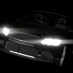 winter car care - car lights