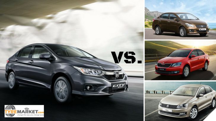 New Honda City 2017 Competitors