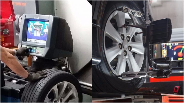 wheel alignment and wheel balancing