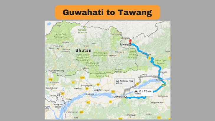 Road trip Guwahati to Tawang 