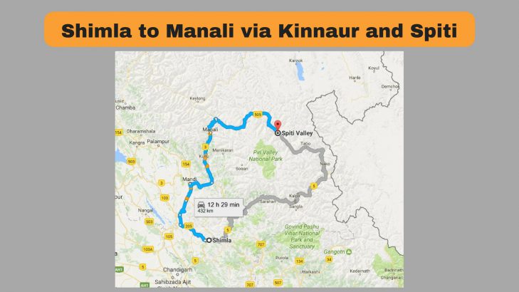 Road trip Shimla to Manali via Kinnaur and Spiti