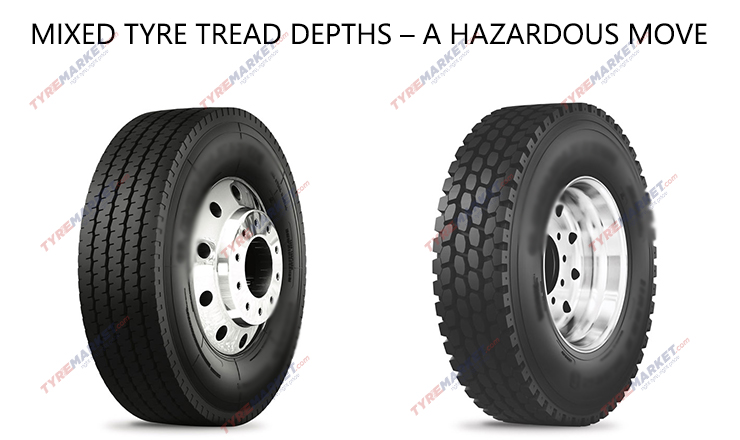 Mixed Tyre Tread Depths – A Hazardous Move