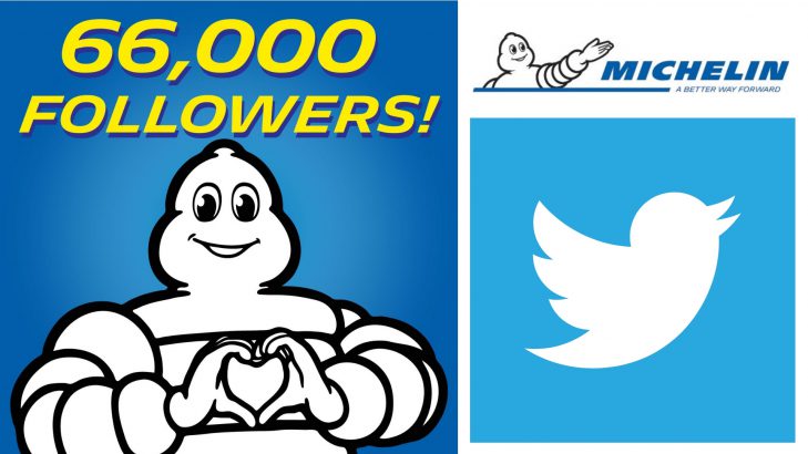 Michelin’s Twitter Handle Gains 66,000 Followers!