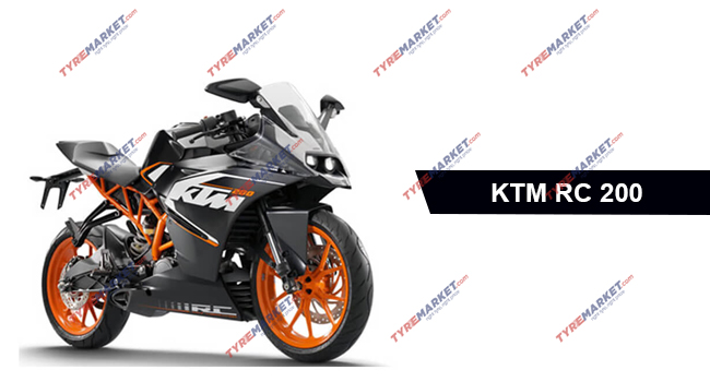 KTM RC 200 tyres