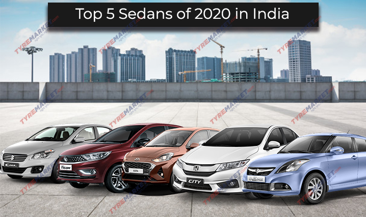 Top 5 Sedans of 2020 in India and Recommended Tyres