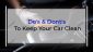 Do’s & Don’ts For Keeping Your Car Clean 