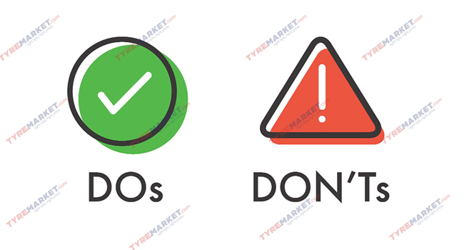 bike rider - Do's and Dont's