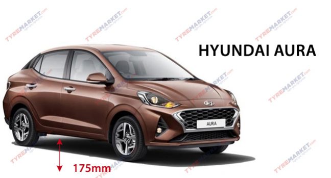 Hyundai Aura ground clearance