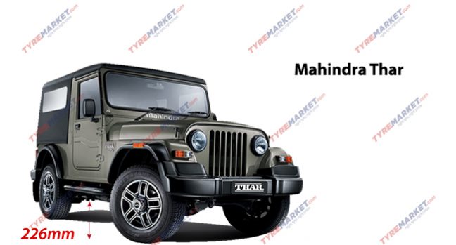 Mahindra Thar Ground Clearance 