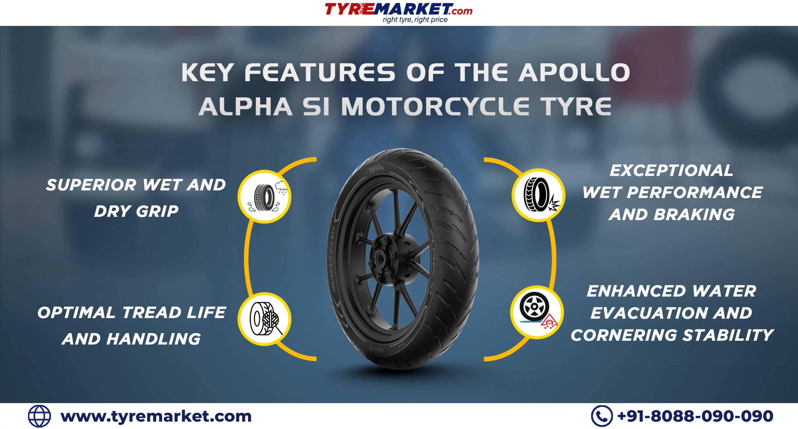 Key Features Of The Apollo Alpha S1 Motorcycle Tyre