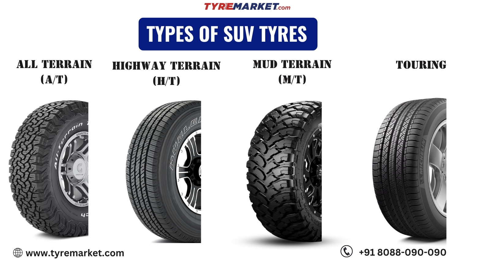 Types of SUV Tyres