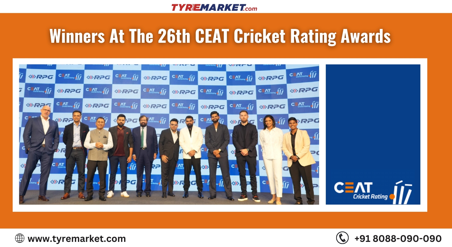 Check Out The List Of Winners At The 26th CEAT Cricket Rating Awards