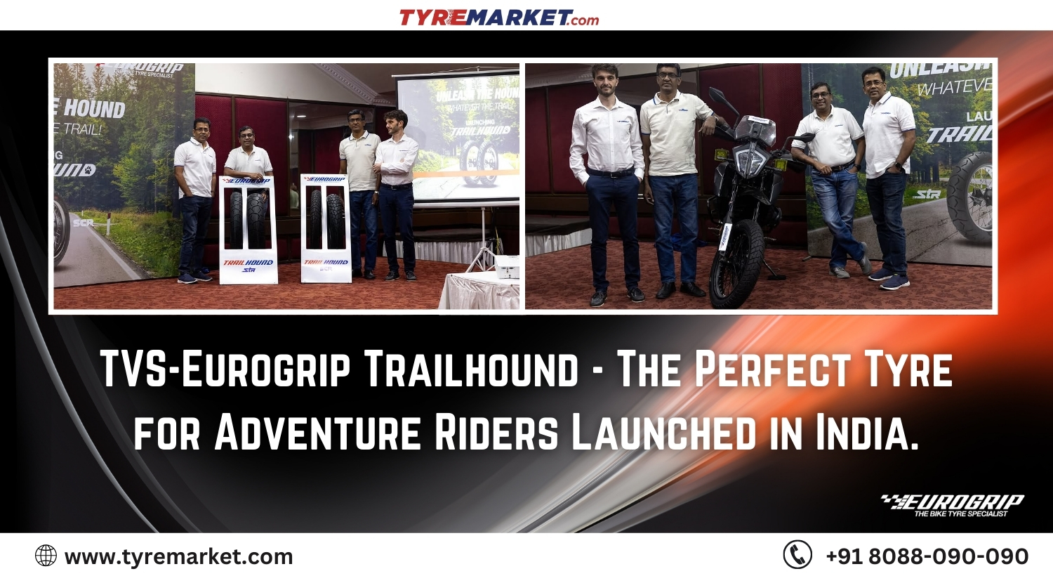 TVS-Eurogrip Trailhound – The Perfect Tyre for Adventure Riders Launched in India