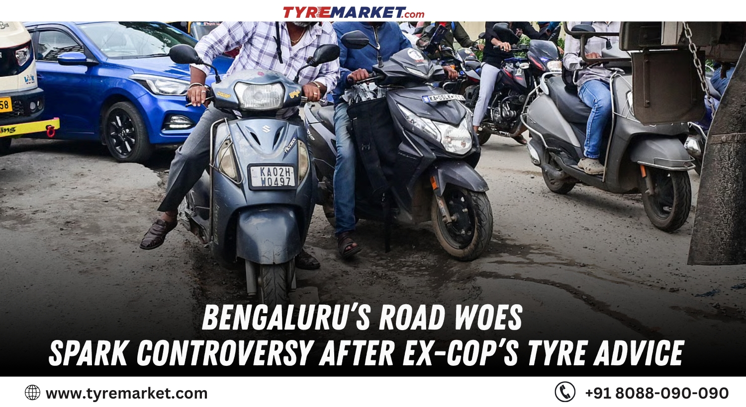 Bengalurus Road Woes Spark Controversy After ExCops Tyre Advice