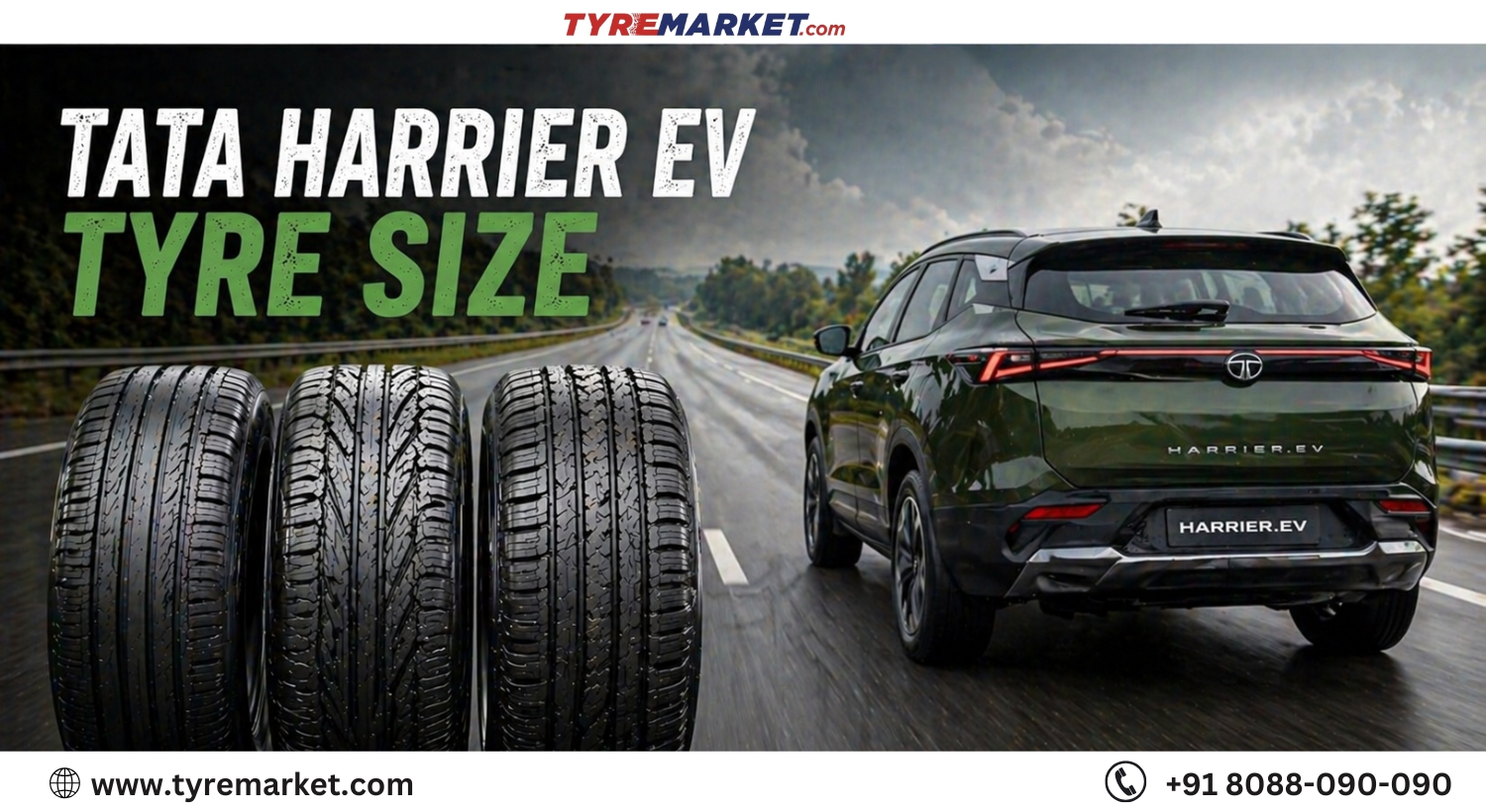 Tata Harrier EV Tyre Size & Best Tyres Guide 2026