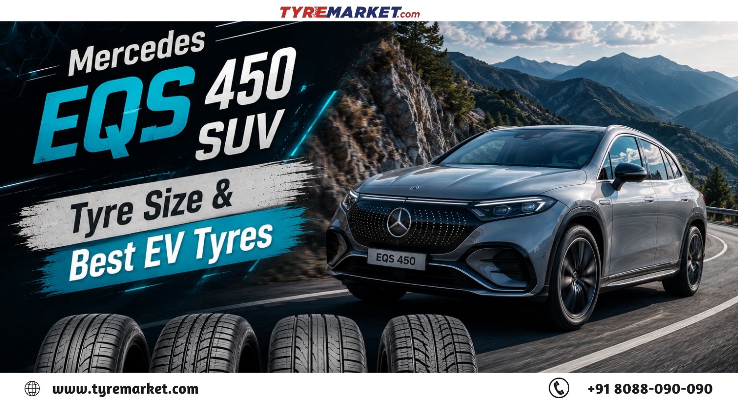 Best EV Tyres for Mercedes EQS 450 SUV