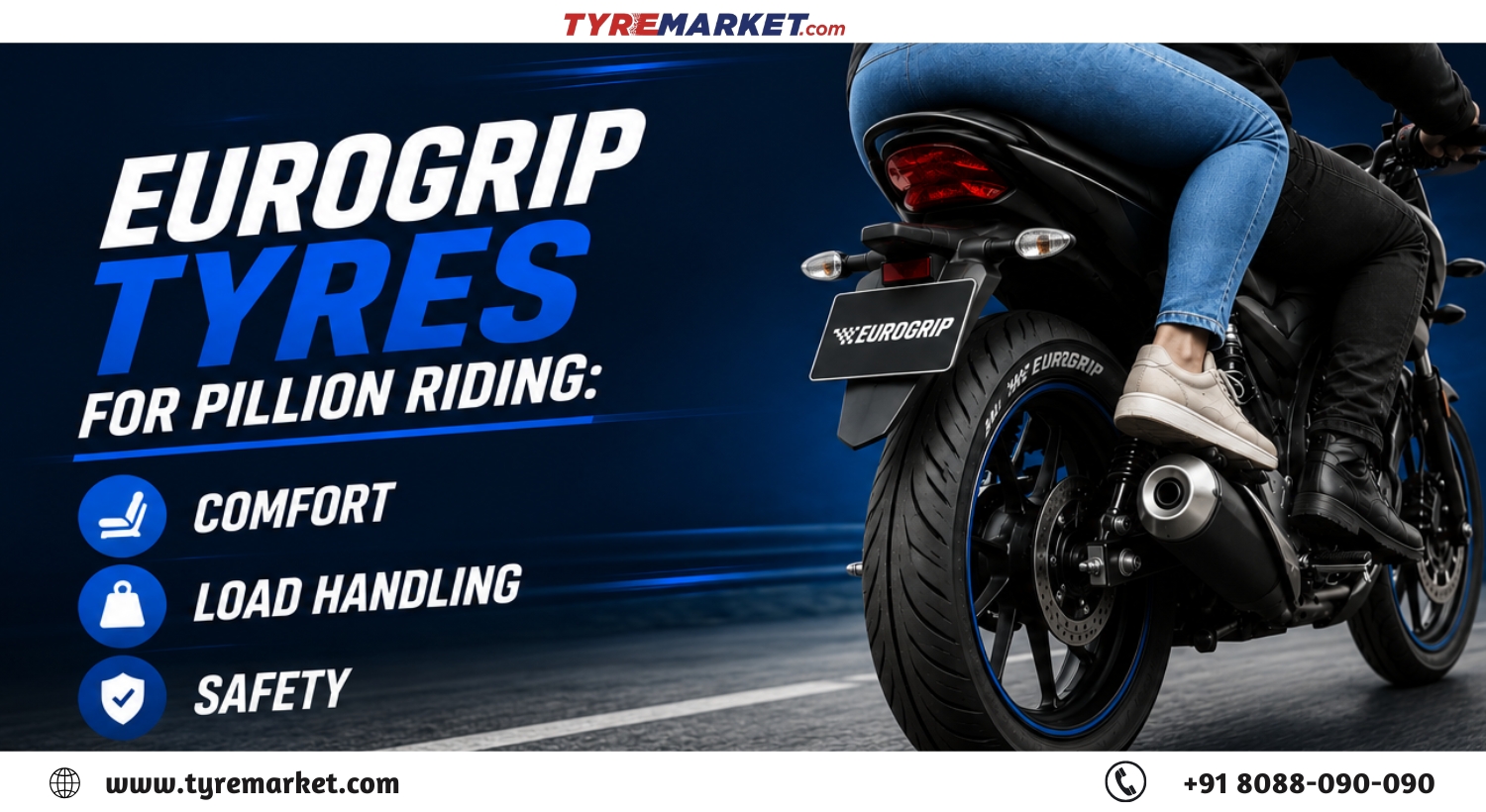 Eurogrip Tyres for Pillion: Comfort, Load Handling & Safety Guide