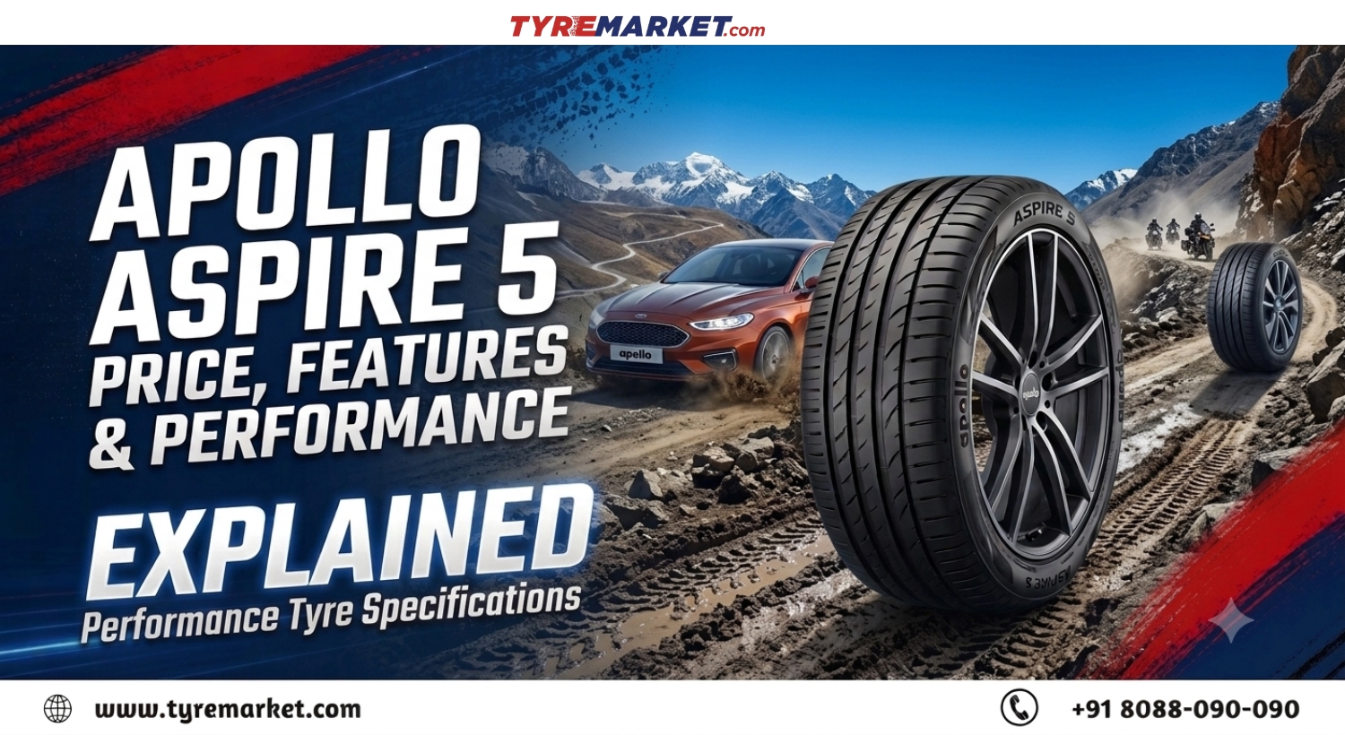 Apollo Aspire 5 UHP Tyre: Price in India, Features & Full Specifications