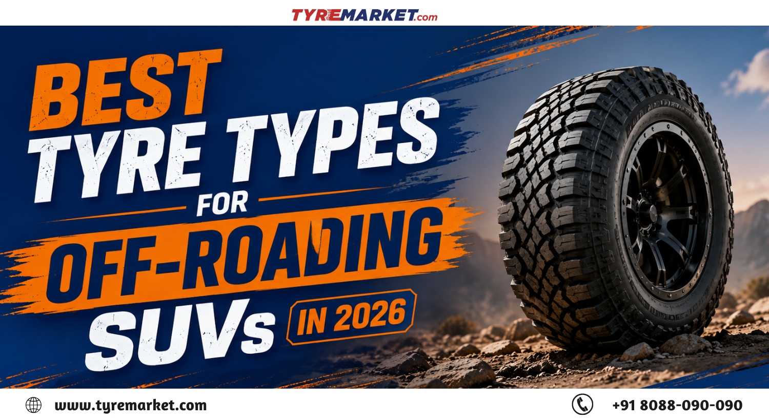 Best Off-Road SUV Tyres 2026: A/T vs M/T vs H/T Explained