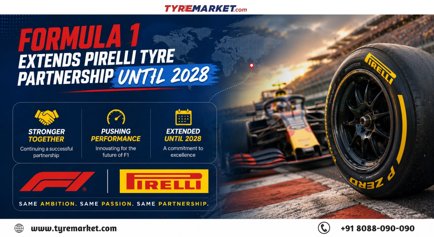 ormula 1 Extends Pirelli Tyre Supply Deal Through 2028