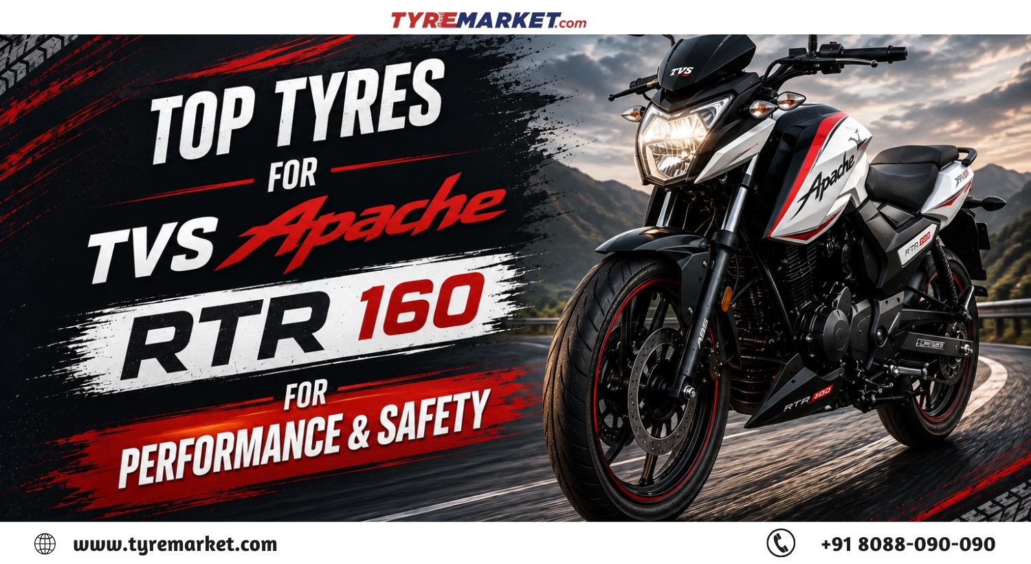 Best Tyres for TVS Apache RTR 160: Grip, Durability & Safety Compared
