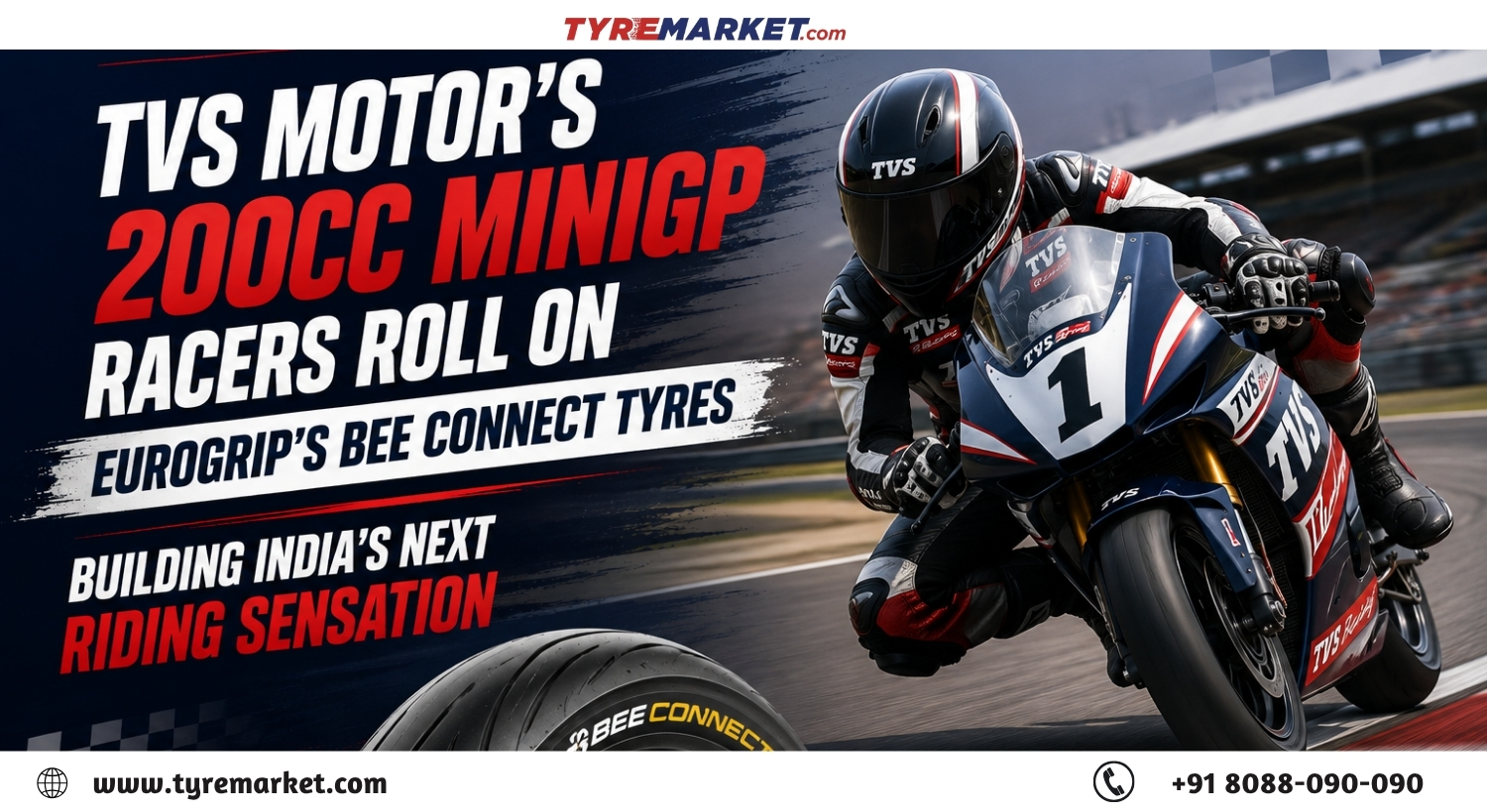 TVS MiniGP 200cc Racers on Eurogrip Bee Connect Tyres: India's Junior Racing Revolution