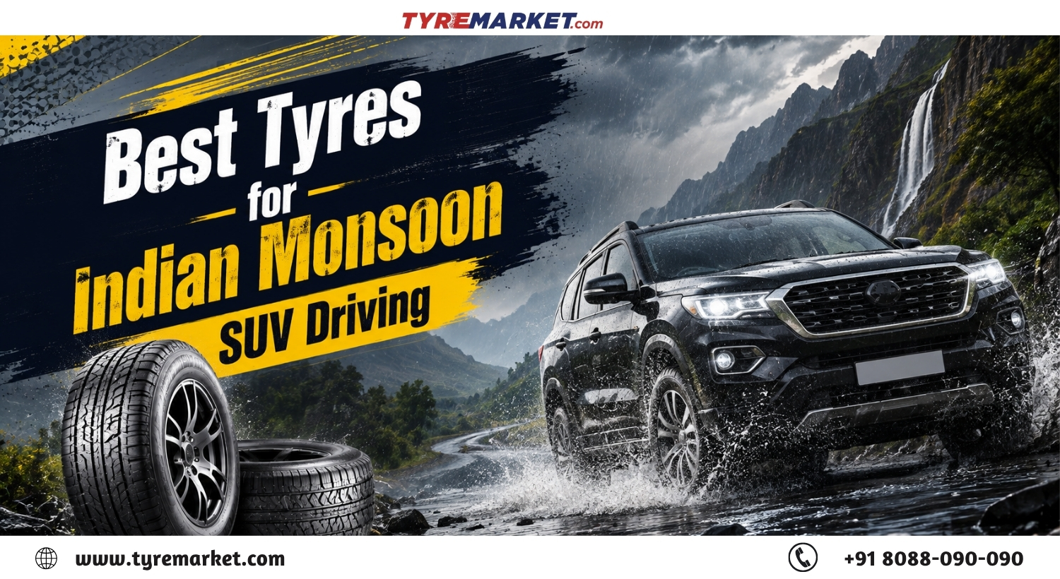 Top Monsoon SUV Tyres in India: Yokohama, CEAT, Continental & Michelin Compared