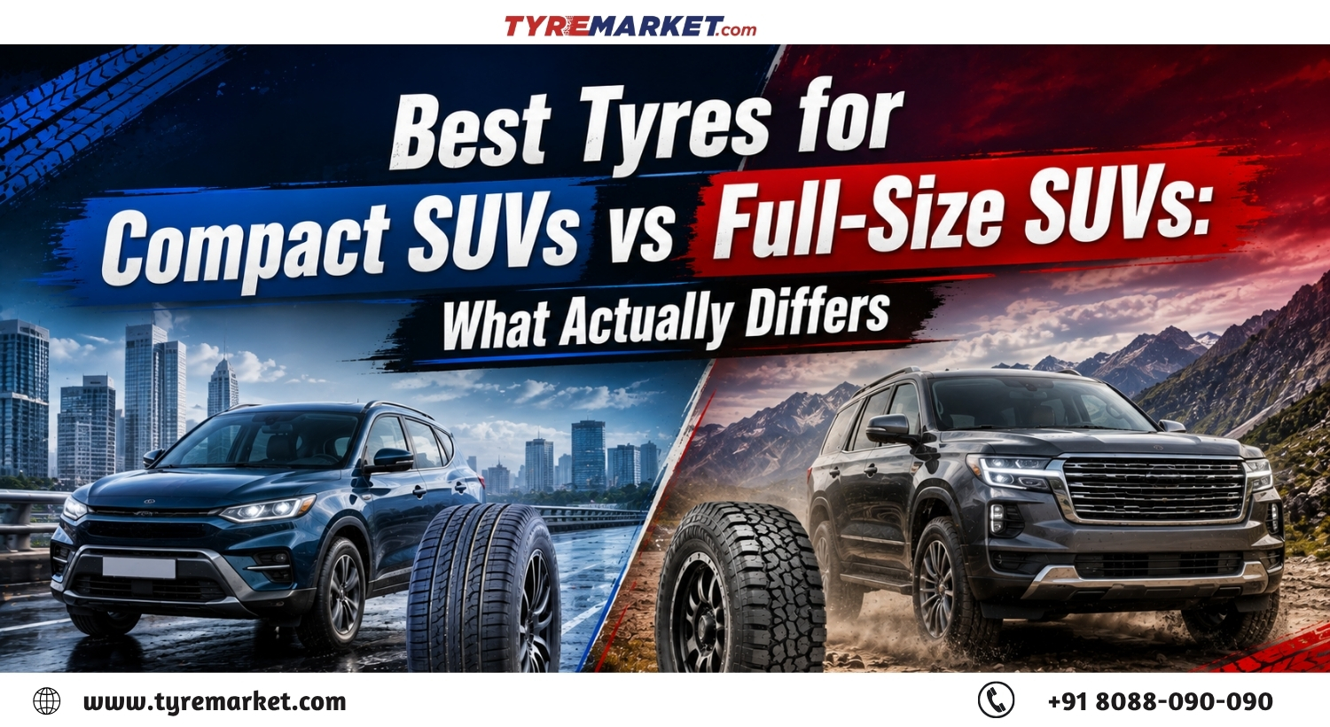 Best Tyres for Compact vs Full-Size SUVs: CEAT SecuraDrive vs SportDrive Guide