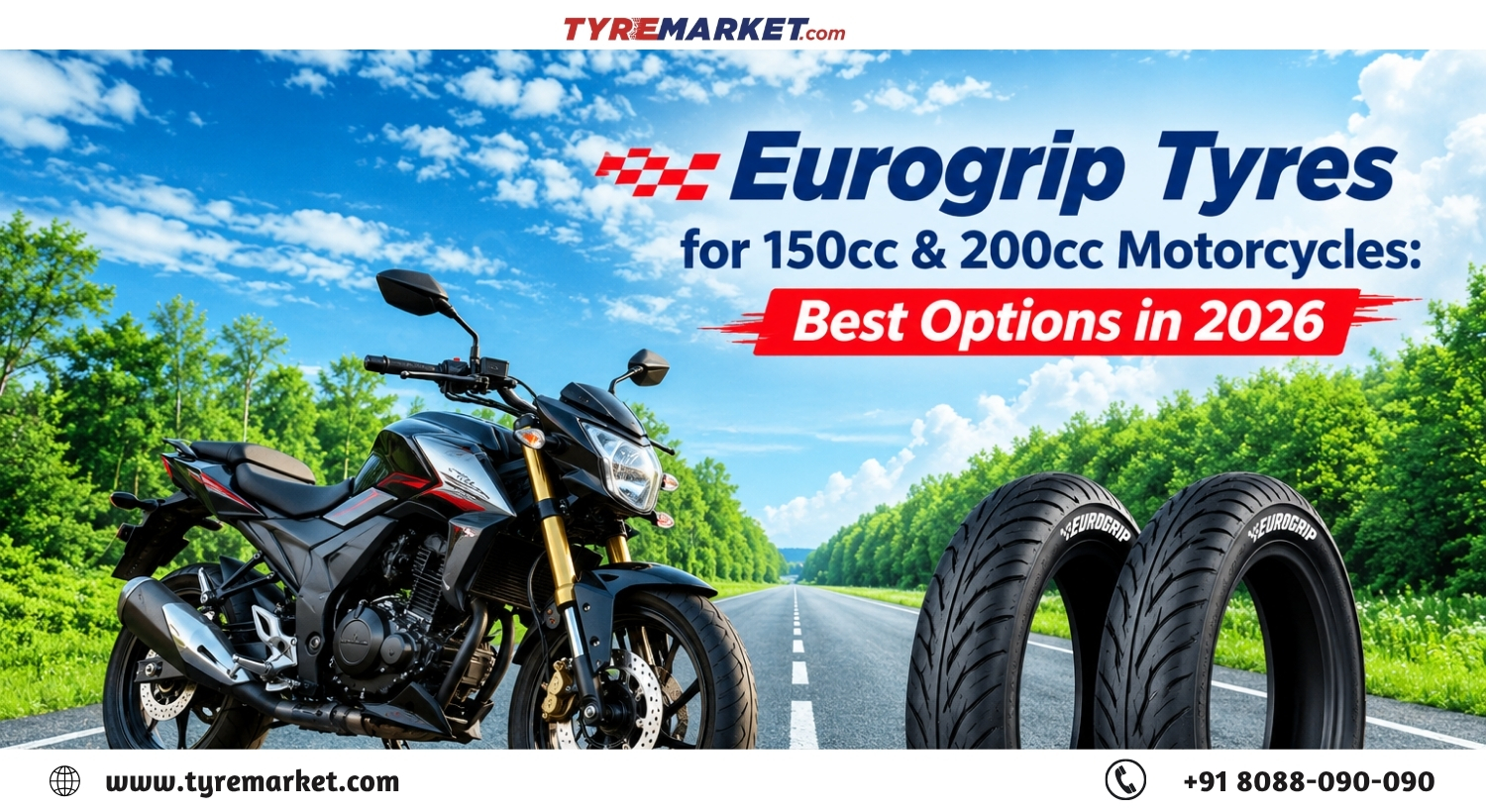 Best Eurogrip Tyres for 150cc & 200cc Motorcycles in 2026