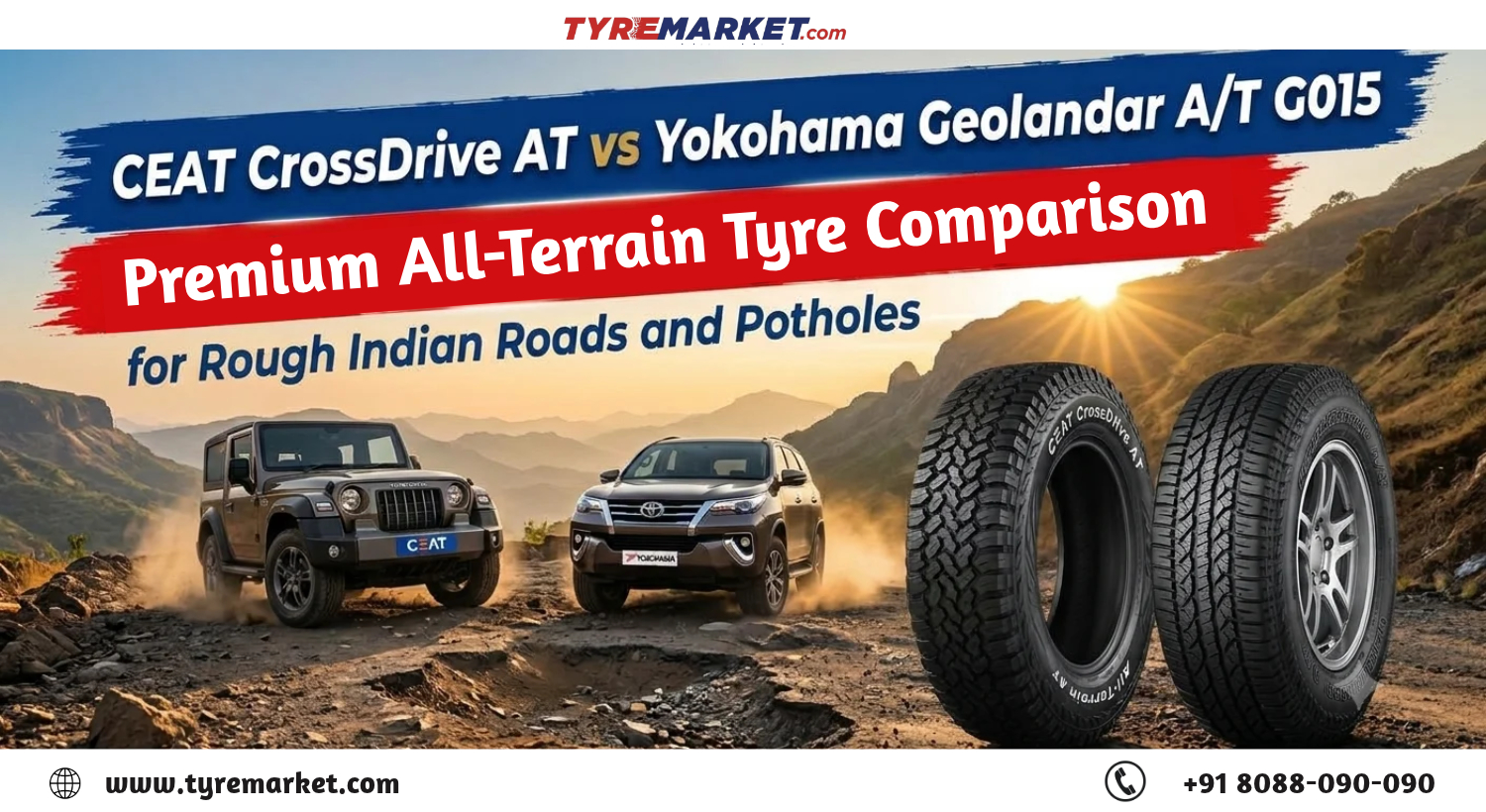 CEAT vs Yokohama All-Terrain SUV Tyres